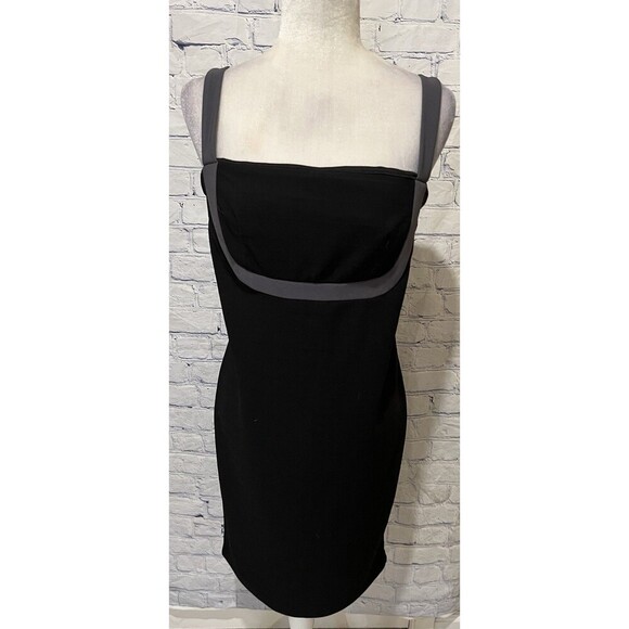 Roulette black Bodycon Sleeveless Dress Zipper Back Size 10 - Picture 1 of 7